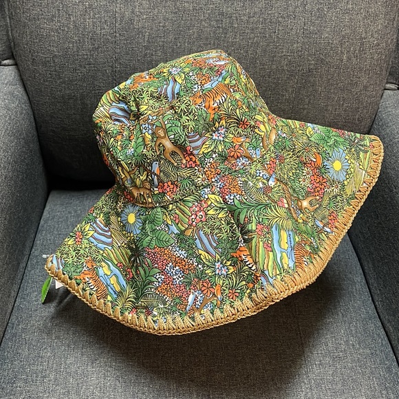 Sakroots Green & Red Bali Wana Greenthumb Sun Hat main image 9